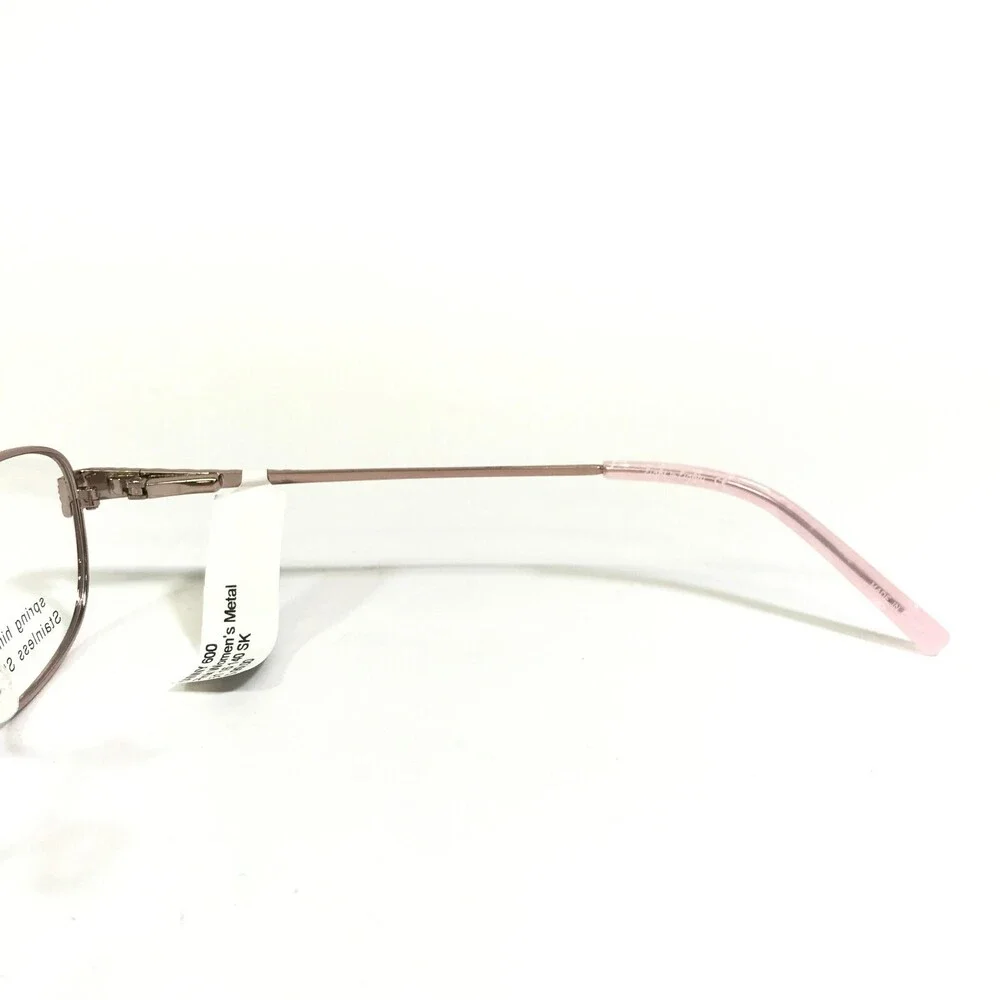 Eight to Eighty Eyeglasses Frames NANNY PINK Rose Gild Wire Cat Eye 51-16-140